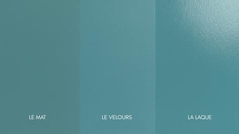 Comparatif des finitions de peinture mat, velours et laque DomaTerra