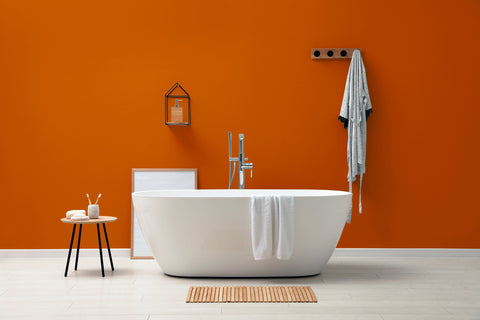 Peintures Orange Salles de bain