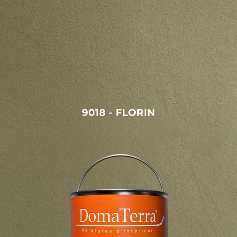 Peinture effet acier DomaTerra 9018 Florin pour décoration murale intérieure