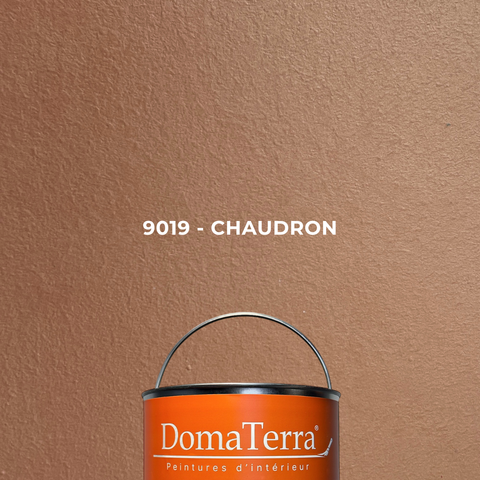 Peinture effet acier DomaTerra 9019 Chaudron pour décoration murale intérieure
