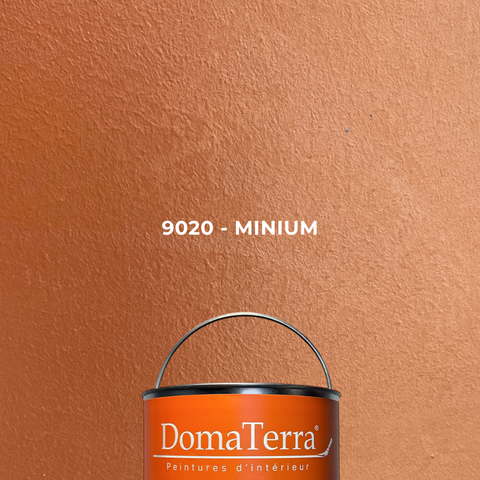 Peinture effet acier DomaTerra 9020 Minium pour décoration murale intérieure